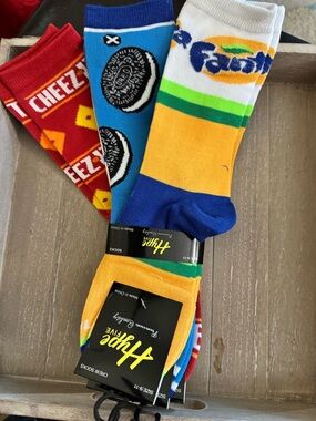 Hype Five Women's Crew Socks 3-Pack - Yellow, Blue, Red
